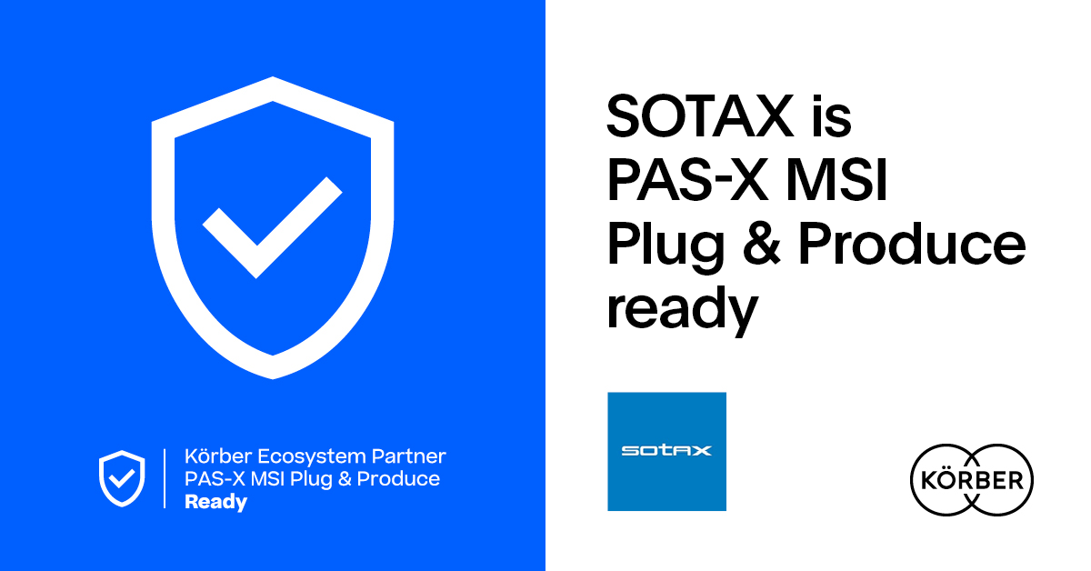 SOTAX is PAS-X MSI Plug & Produce ready